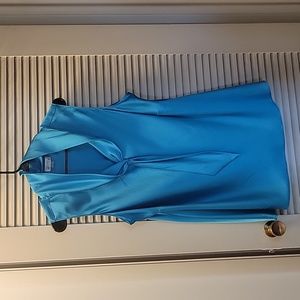 Tahari Sleeveless Tie Neck Top (Plus Size)